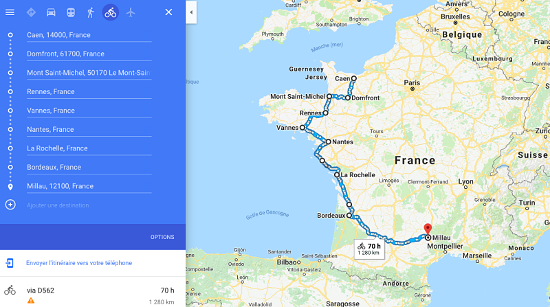Mon itinéraire à vélo pour découvrir et partir à la rencontre de la France