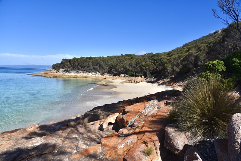 Une des plus belles plages de Tasmanie et d'Australie